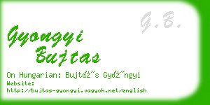 gyongyi bujtas business card